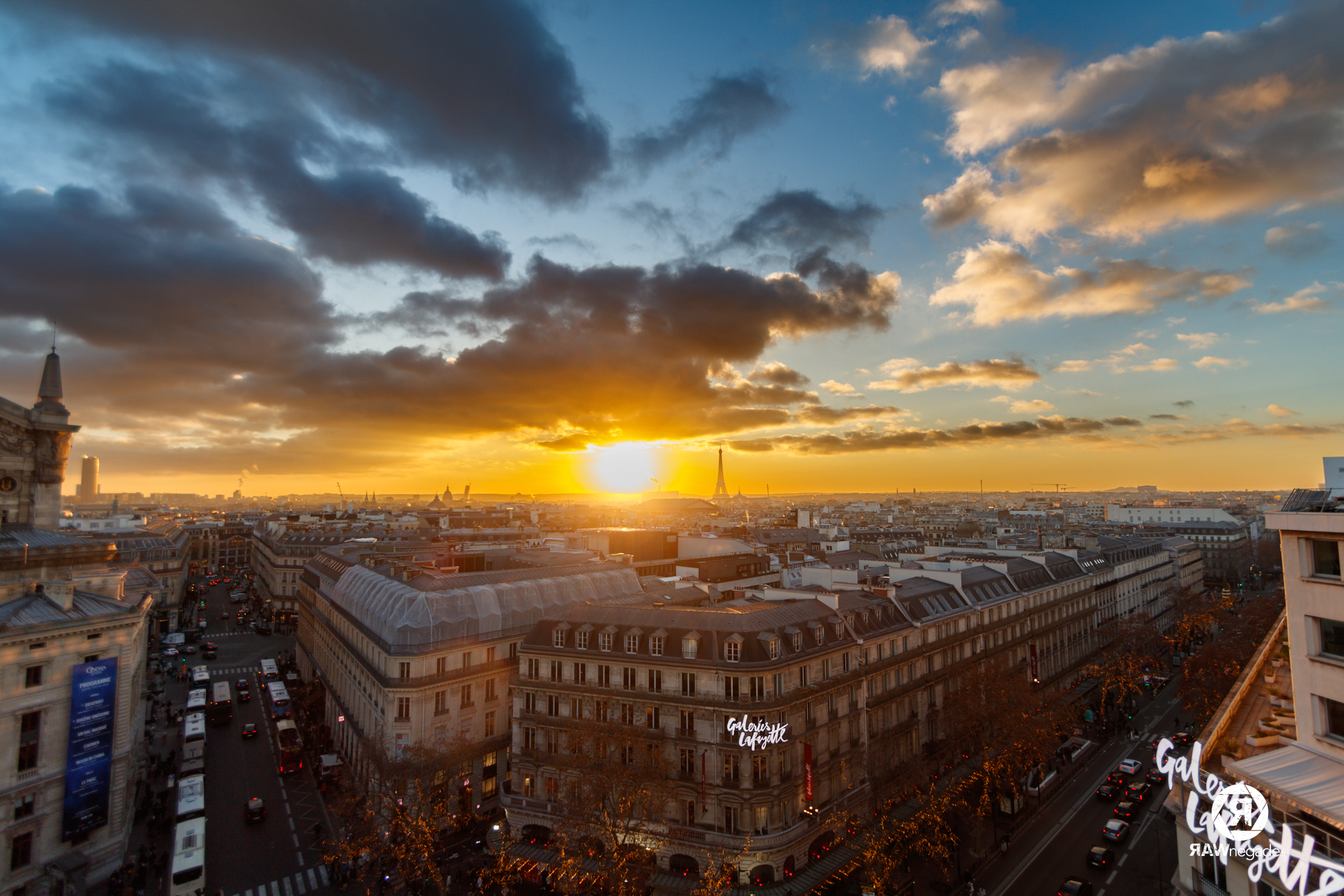 Sur les toits des Galeries lafayette